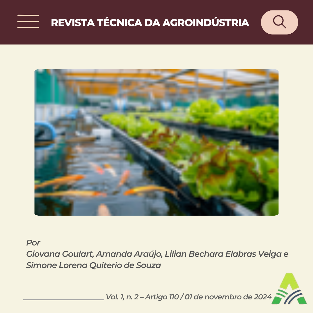 AQUAPONIA E ECONOMIA CIRCULAR: SUSTENTABILIDADE, ALIMENTO SAUDÁVEL E SOBERANIA ALIMENTAR